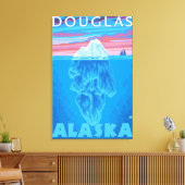 Iceberg Cross Section - Douglas, Alaska Leinwanddruck (Insitu (Wohnzimmer))