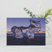 Iceberg Dog Feiertagskarte (Stehend Vorderseite)