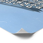 Iceberg Erfolg Motivation Zitat Poster (Ecke)