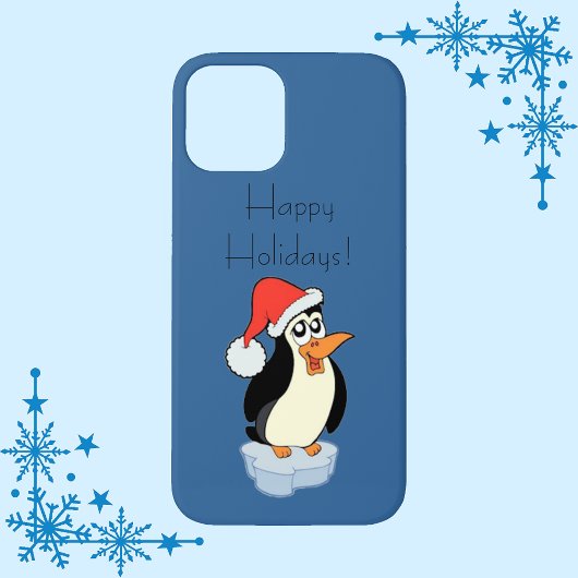 Iceberg Floating Pinguin Happy Holidays Case-Mate iPhone Hülle