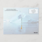 Iceberg in der Antarktis Postkarte (Rückseite)