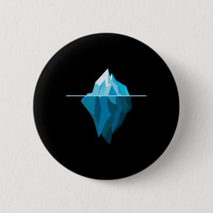Iceberg Inspiration Earth Day for Nature Lovers Button
