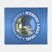 Iceberg Lake Trail (rd) Fleecedecke (Vorderseite (Horizontal))