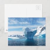 Iceberg Landschaft der Antarktis Postkarte (Vorne/Hinten)