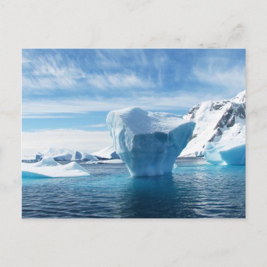 Iceberg Landschaft der Antarktis Postkarte (Vorderseite)