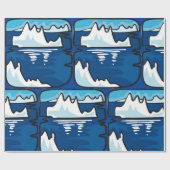 Iceberg Landschaft Geschenkpapier (Flach)