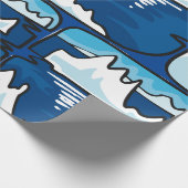 Iceberg Landschaft Geschenkpapier (Ecke)