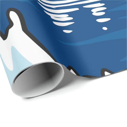 Iceberg Landschaft Geschenkpapier (Rolleneckpunkt)