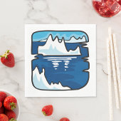 Iceberg Landschaft Serviette