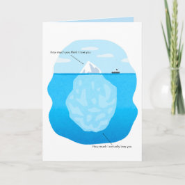 Iceberg Love Folded Greeting Card Karte