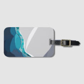 Iceberg Ocean Landscape Gepäckanhänger (Vorderseite (Horizontal))