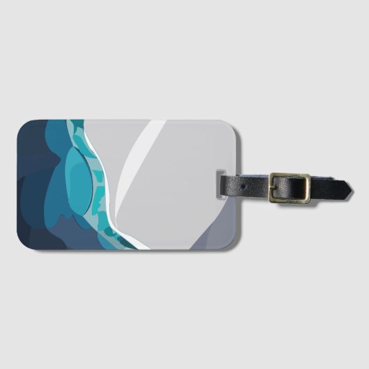 Iceberg Ocean Landscape Gepäckanhänger (Vorderseite (Horizontal))