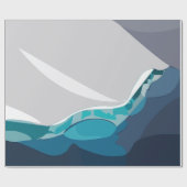Iceberg Ocean Landscape Geschenkpapier (Flach)
