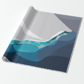 Iceberg Ocean Landscape Geschenkpapier (Ungerollt)