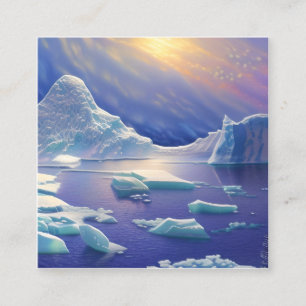 Iceberg Quadratische Visitenkarte