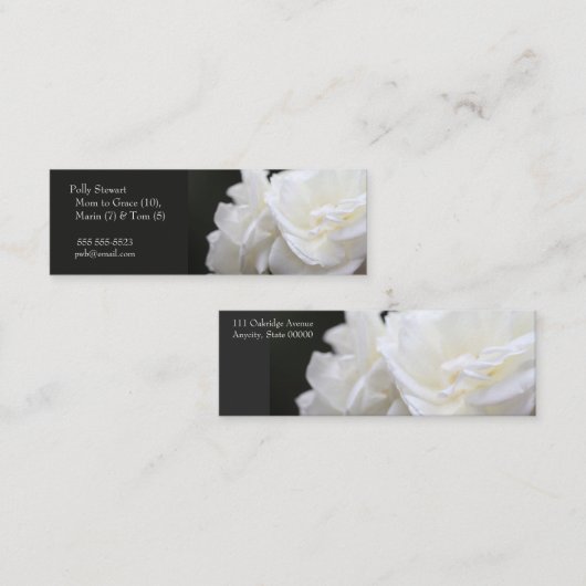 Iceberg Rose Mama Mini Visitenkarte (Vorne/Hinten)