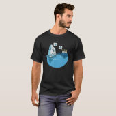 Iceberg Ship Play Rock Paper Scissors Spaß Adult T-Shirt (Vorne ganz)