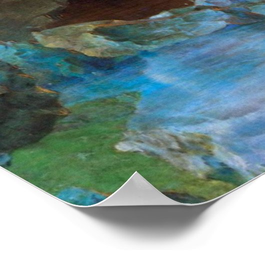 Iceberg von Frederic Edwin Church Poster (Ecke)