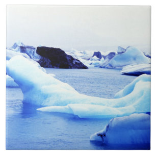 Icebergs in Jokulsarlon Lagoon Fliese