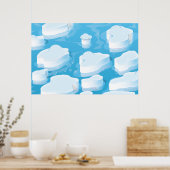 Icebergs Poster (Küche)