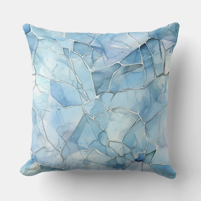 Icebound Fantasy Realm Winter Kissen (Vorderseite)