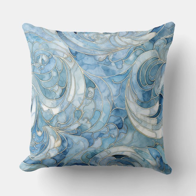 Icebound Fantasy Realm Winter Kissen (Vorderseite)