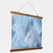 Icebound Fantasy Realm Winter Wandteppich Mit Holzrahmen (Gewinkelt)