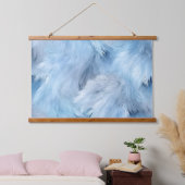 Icebound Fantasy Realm Winter Wandteppich Mit Holzrahmen (Schlafzimmer)