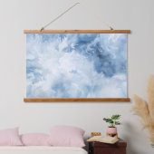 Icebound Fantasy Realm Winter Wandteppich Mit Holzrahmen (Schlafzimmer)