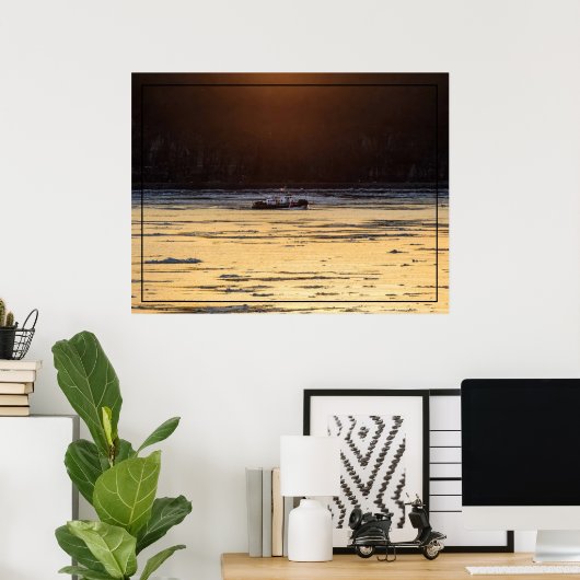 Icebreaker At Sunset Poster (Heimbüro)