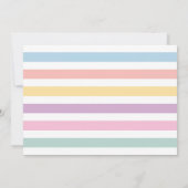 Icecream Birthday Invite Girl, Niedlich Icecream C Einladung (Rückseite)