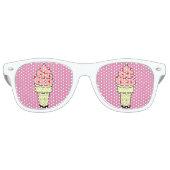 Icecream Cone Adult Party Shades, rosa Sonnenbrille (Vorderseite)