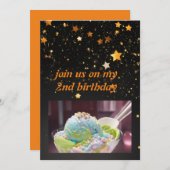 Icecream Geburtstagseinladung Einladung (Vorne/Hinten)