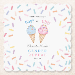 Icecream Gender Reveal Untersetzer
