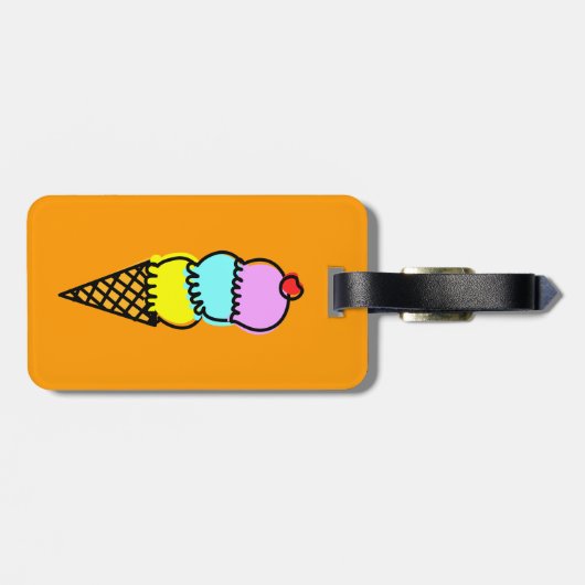 Icecream Gepäckanhänger (Rückseite horizontal)