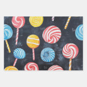 Icecream, Lollypop, Sweet Candy Niedlich Gift Set Geschenkpapier Set (Vorderseite 3)