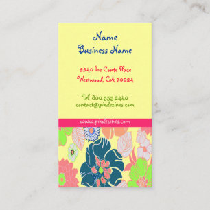 Icecream poppies Retro-Visitenkarten Visitenkarte