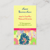 Icecream poppies Retro-Visitenkarten Visitenkarte (Vorderseite)