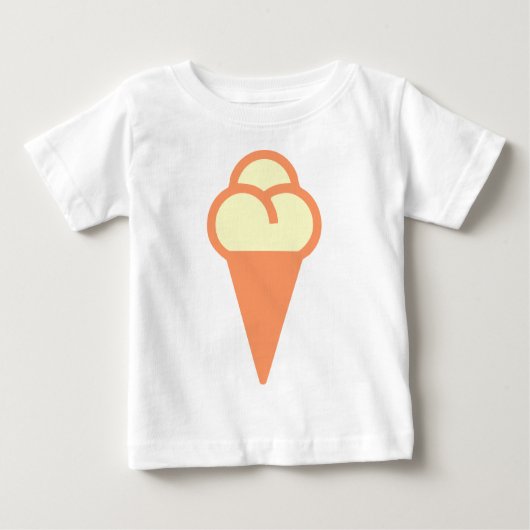 Icecream-Symbol Baby T-shirt (Vorderseite)