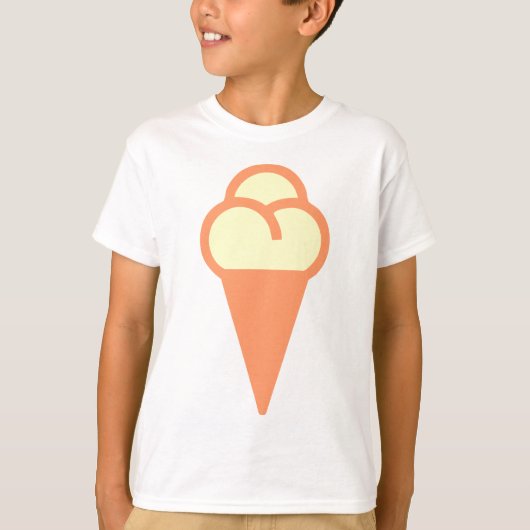 Icecream-Symbol T-Shirt (Vorderseite)