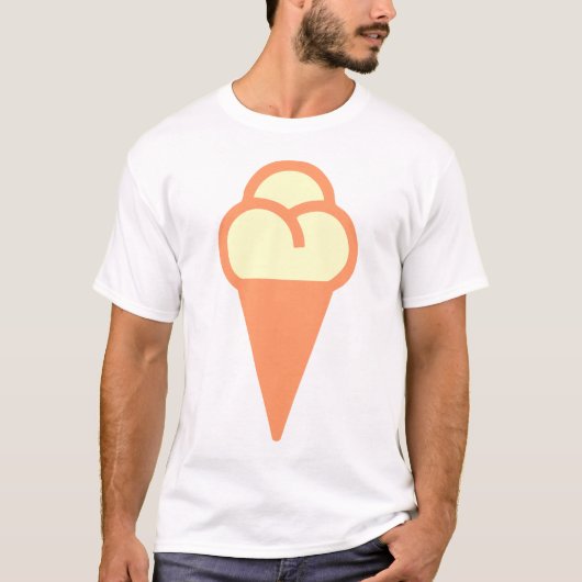 Icecream-Symbol T-Shirt (Vorderseite)