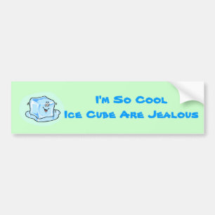 icecube_50, bin ich, also sind CoolIce Würfel Autoaufkleber