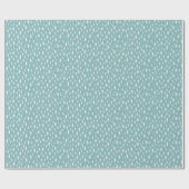 Iced Aqua Tiny Trees Holiday Pattern Geschenkpapier (Flach)