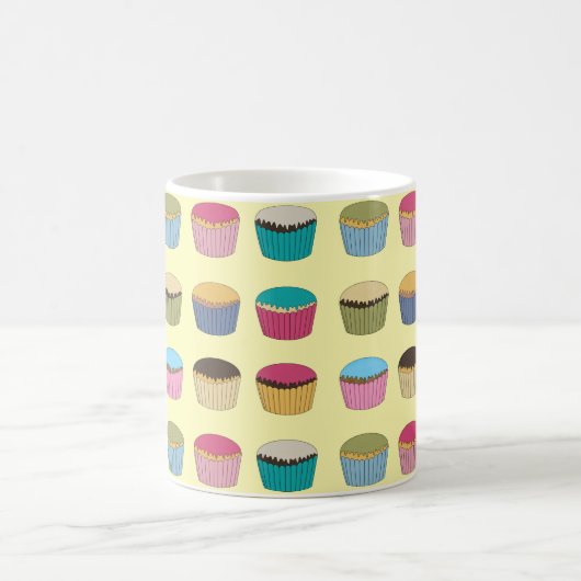 Iced Buns Cupcake Cakes Colorful Muster Kaffeetasse (Mittel)