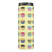 Iced Buns Cupcake Colorful Muster Personalisiert Thermosbecher (Rückseite)