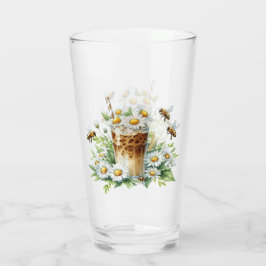 Iced Coffee and Bees Glas