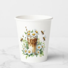 Iced Coffee and Bees Pappbecher