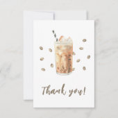 Iced Coffee brauen Babydusche Danke (Vorderseite)