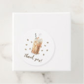 Iced Coffee brauen Babydusche Danke Geschenkanhänger (Beispiel)