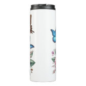 Iced Coffee & Butterfly Floral Art Thermosbecher (Rückseite)